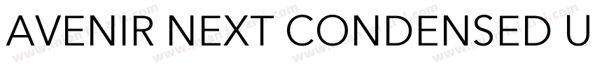 AVENIR NEXT CONDENSED UPPER Case字体转换